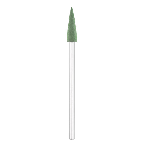 Exo Green Rubber Cone Nail Drill Bit 4.0mm 232 - isolated on a white background