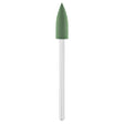 Exo Green Rubber Cone Nail Drill Bit 6.0mm 824 - isolated on a white background
