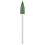 Exo Green Rubber Cone Nail Drill Bit 6.0mm 824 - isolated on a white background