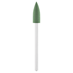 Exo Green Rubber Cone Nail Drill Bit 6.0mm 824 - isolated on a white background
