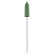 Exo Green Rubber Cylinder Tip Nail Drill Bit 5.5mm 32 - isolated on a white background