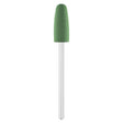Exo Green Rubber Rounded Cylinder Nail Drill Bit 10.0mm 400 - isolated on a white background
