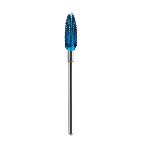 Exo Hard Blue Cone Nail Drill Bit No. 07 - isolated on a white background