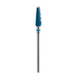 Exo Hard Blue Straight Cone Nail Drill Bit No. 01 - isolated on a white background
