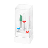 Exo Mani Mix Nail Drill Bits Set - arranged with the included components on a white background