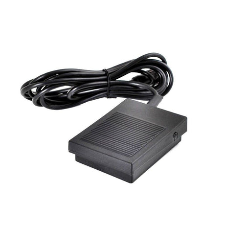 Exo On/Off Foot Pedal For Nail Drill With Dust Extractor - nail drill equipment isolated on a white background