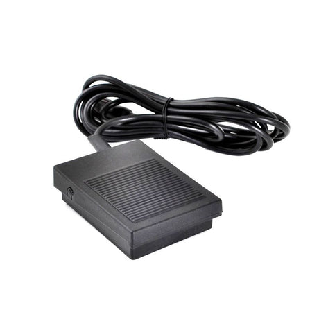 Exo On/Off Foot Pedal For Nail Drill With Dust Extractor - nail drill equipment isolated on a white background