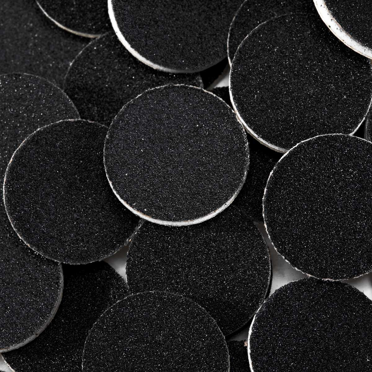 Exo Poddisk Sanding Pad 15mm 240 Grit - product displayed with its packaging on a dark background
