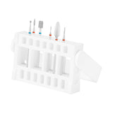 Exo Podo Nail Drill Bit Set - arranged with the included components on a white background