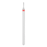 Exo Pro Carbide Ball Nail Drill Bit 1.0mm Red Band - isolated on a white background