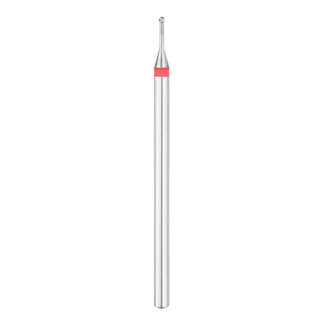 Exo Pro Carbide Ball Nail Drill Bit 1.0mm Red Band - isolated on a white background