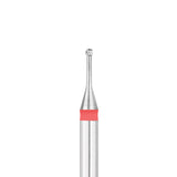 Exo Pro Carbide Ball Nail Drill Bit 1.0mm Red Band - isolated on a white background