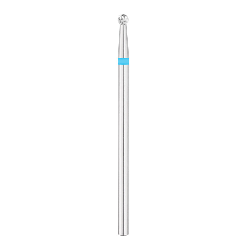 Exo Pro Carbide Ball Nail Drill Bit 2.3mm Blue Band - isolated on a white background