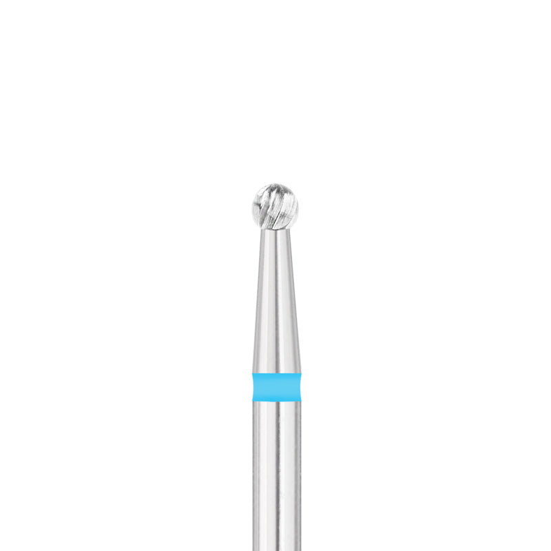 Exo Pro Carbide Ball Nail Drill Bit 2.3mm Blue Band - isolated on a white background