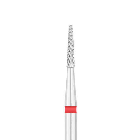Exo Pro Carbide Cone Nail Drill Bit 1.6mm Red Band - isolated on a white background