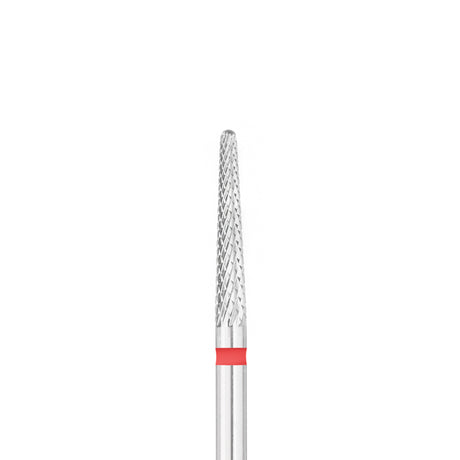 Exo Pro Carbide Cone Nail Drill Bit 2.3mm Red Band - isolated on a white background