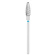 Exo Pro Carbide Oval Nail Drill Bit 5.0mm Blue Band - isolated on a white background