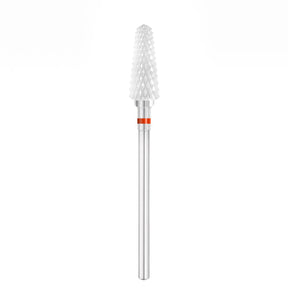 Exo Pro Ceramic Rounded Cone Nail Drill Bit 5.5mm Blue Band 826F - isolated on a white background