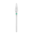 Exo Pro Ceramic Rounded Cone Nail Drill Bit 5.5mm Green Band 826C - isolated on a white background