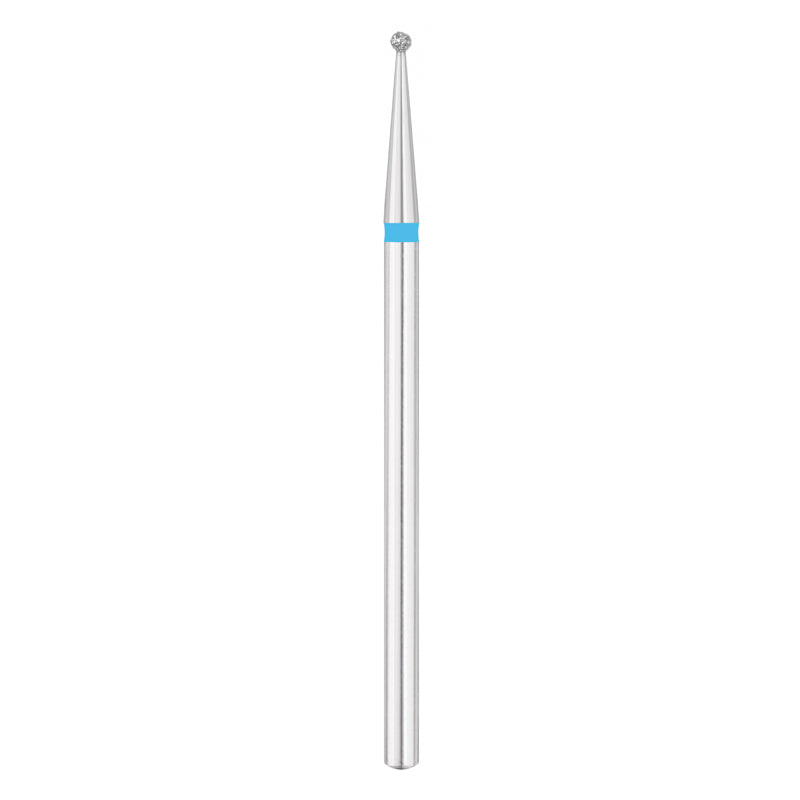 Exo Pro Diamond Ball Nail Drill Bit 1.4mm Blue Band - isolated on a white background