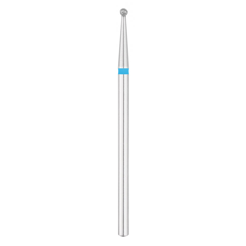 Exo Pro Diamond Ball Nail Drill Bit 1.6mm Blue Band - isolated on a white background