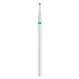 Exo Pro Diamond Ball Nail Drill Bit 1.6mm Blue Band - isolated on a white background