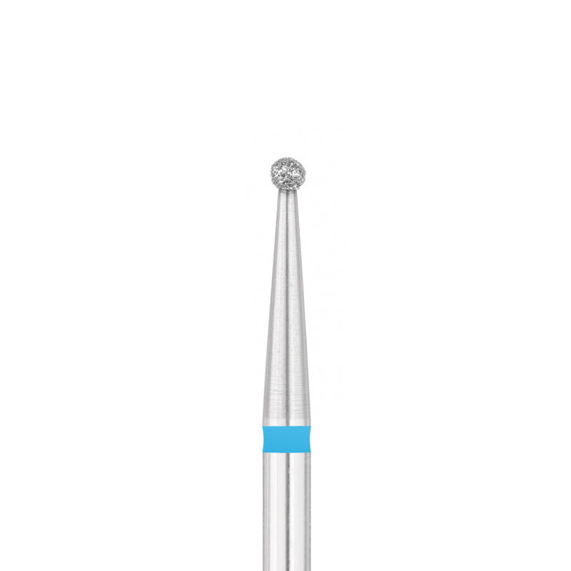 Exo Pro Diamond Ball Nail Drill Bit 1.6mm Blue Band - isolated on a white background