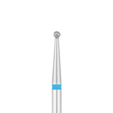 Exo Pro Diamond Ball Nail Drill Bit 1.6mm Blue Band - isolated on a white background