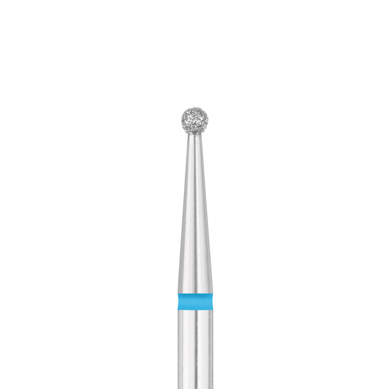 Exo Pro Diamond Ball Nail Drill Bit 1.8mm Blue Band - isolated on a white background