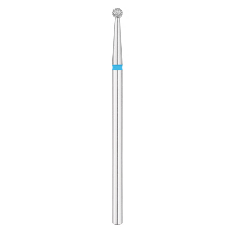 Exo Pro Diamond Ball Nail Drill Bit 2.3mm Blue Band - isolated on a white background
