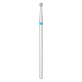 Exo Pro Diamond Ball Nail Drill Bit 2.3mm Blue Band - isolated on a white background