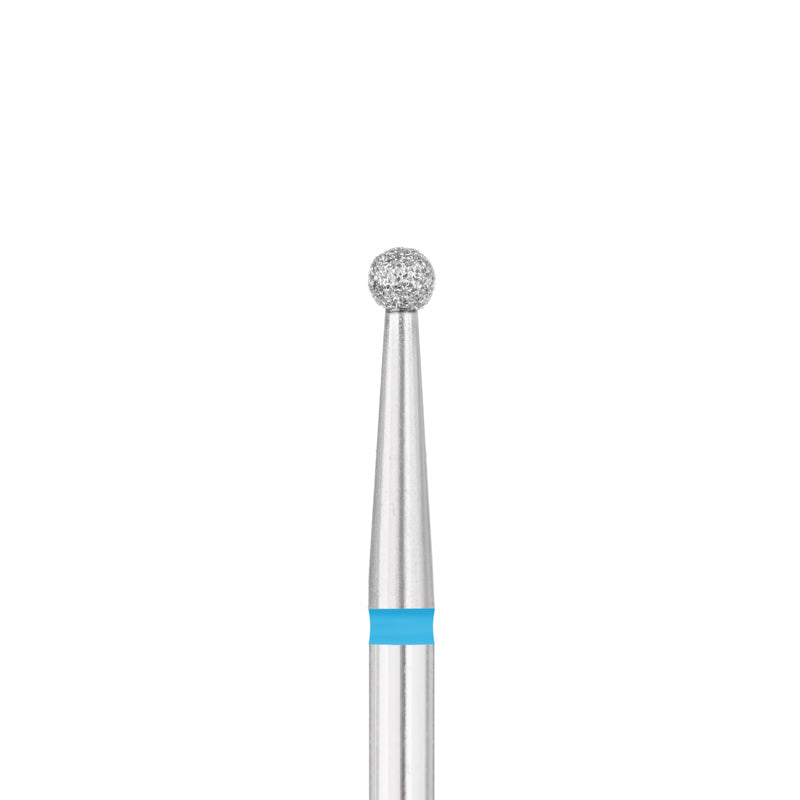 Exo Pro Diamond Ball Nail Drill Bit 2.3mm Blue Band - isolated on a white background