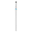 Exo Pro Diamond Ball Nail Drill Bit 2.7mm Blue Band - isolated on a white background