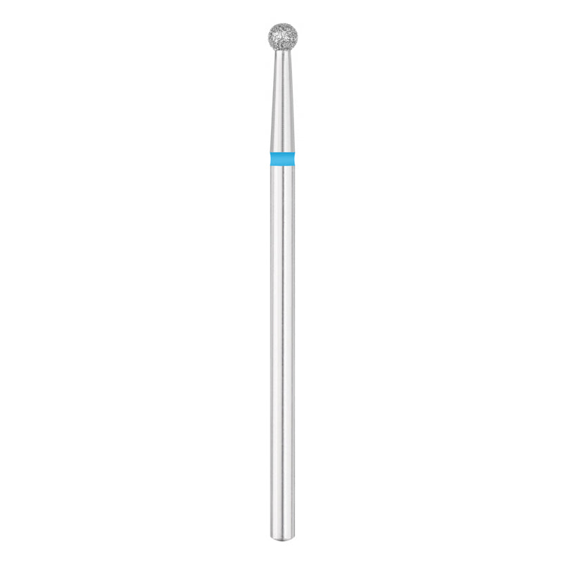 Exo Pro Diamond Ball Nail Drill Bit 2.7mm Blue Band - isolated on a white background