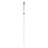 Exo Pro Diamond Ball Nail Drill Bit 2.7mm Blue Band - isolated on a white background