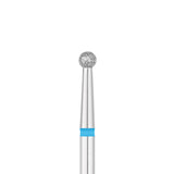Exo Pro Diamond Ball Nail Drill Bit 2.7mm Blue Band - isolated on a white background
