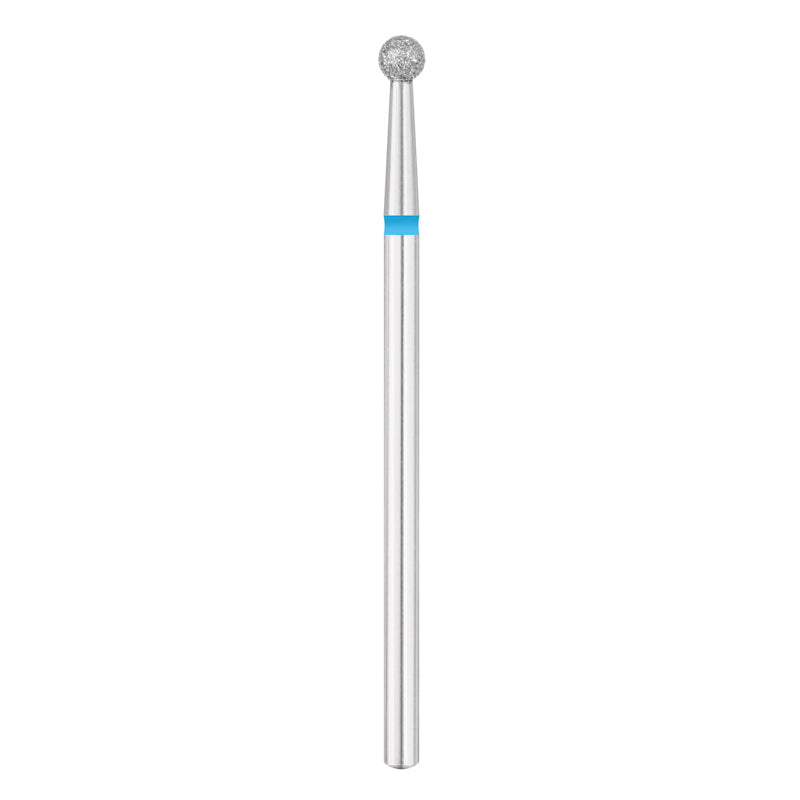Exo Pro Diamond Ball Nail Drill Bit 3.1mm Blue Band - isolated on a white background