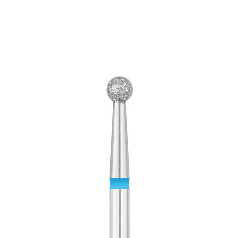 Exo Pro Diamond Ball Nail Drill Bit 3.1mm Blue Band - isolated on a white background