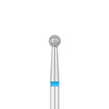 Exo Pro Diamond Ball Nail Drill Bit 3.1mm Blue Band - isolated on a white background