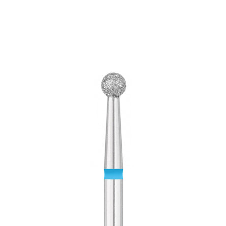 Exo Pro Diamond Ball Nail Drill Bit 3.1mm Blue Band - isolated on a white background
