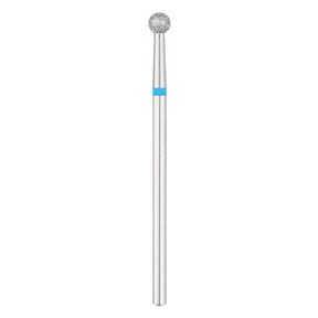 Exo Pro Diamond Ball Nail Drill Bit 3.5mm Blue Band - isolated on a white background