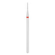 Exo Pro Diamond Cone Nail Drill Bit 1.0mm Red Band - isolated on a white background