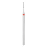 Exo Pro Diamond Cone Nail Drill Bit 1.0mm Red Band - isolated on a white background
