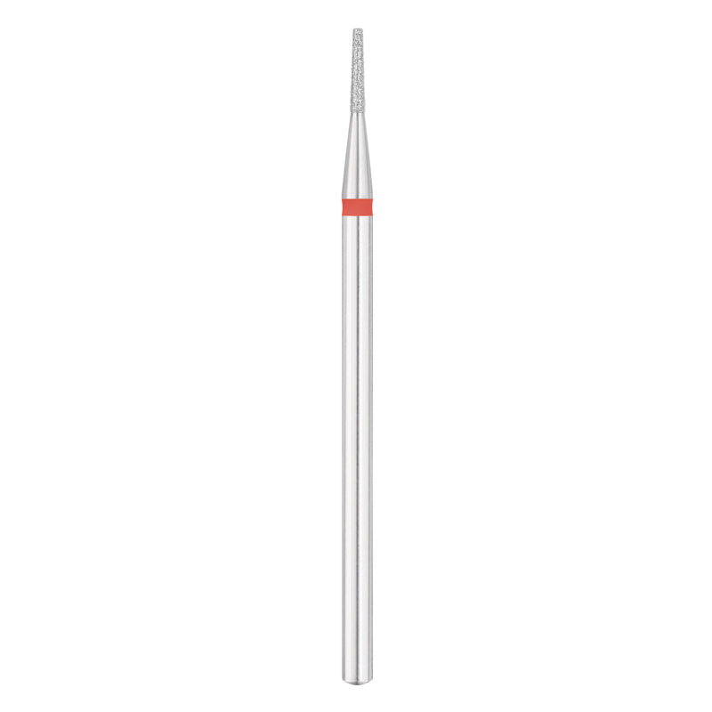 Exo Pro Diamond Cone Nail Drill Bit 1.2mm Red Band - isolated on a white background