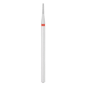 Exo Pro Diamond Cone Nail Drill Bit 1.2mm Red Band - isolated on a white background