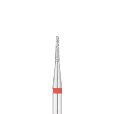 Exo Pro Diamond Cone Nail Drill Bit 1.2mm Red Band - isolated on a white background