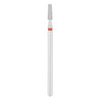 Exo Pro Diamond Cone Nail Drill Bit 2.5mm Red Band - isolated on a white background