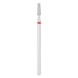 Exo Pro Diamond Cone Nail Drill Bit 2.5mm Red Band - isolated on a white background