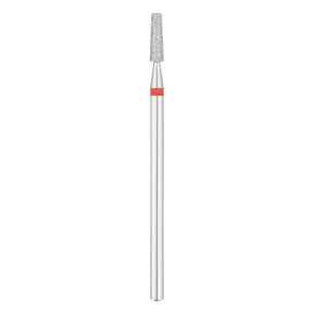 Exo Pro Diamond Cone Nail Drill Bit 2.5mm Red Band - isolated on a white background