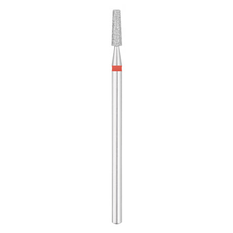 Exo Pro Diamond Cone Nail Drill Bit 2.5mm Red Band - isolated on a white background